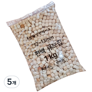 친환경편백아트 베개 큐브칩 촉감발달완구 12~13mm, 혼합색상, 5개