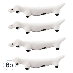 블럭마트 주방 강아지 수저받침, 화이트, 8개