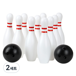 캐스비 스포츠 점보 볼링 놀이 세트, 혼합색상, 2세트