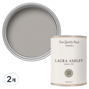 로라애슐리 실내용 에그쉘 페인트, DARK DOVE GREY, 2개, 750ml
