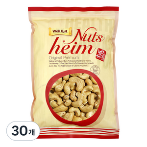 너츠하임 구운 캐슈넛, 200g, 30개