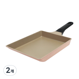 키친아트 파스텔핑크 다이아 계란말이팬, 24cm, 2개