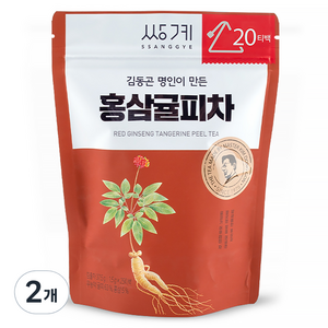 쌍계명차 청춘소나타 홍삼귤피차, 1.5g, 20개입, 2개, 1.5g