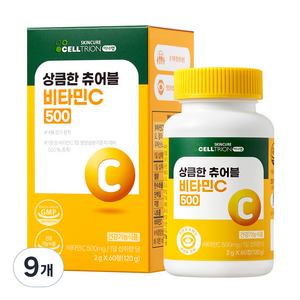이너랩 상큼한 츄어블 비타민C 500, 60정, 9개