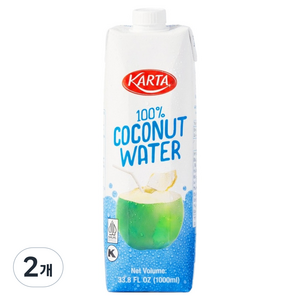 카르타 코코넛 워터, 2개, 1L