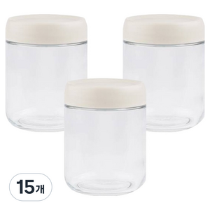 인블룸 다용도 유리 보관용기, 450ml, 15개