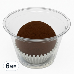 대성산업 투명 PET 디저트컵 210ml 9.2 x 5.5 x 5.8 cm, 50개, 6세트