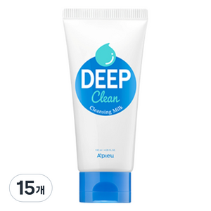 어퓨 딥 클린 클렌징 밀크, 130ml, 15개
