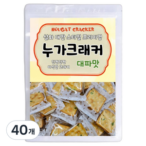 설화 대만 스타일 프리미엄 누가크래커 대파맛, 100g, 40개