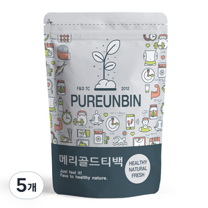푸른빈 메리골드 꽃잎 차 삼각티백, 1.5g, 50개입, 5개