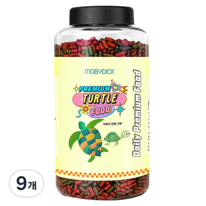 모비딕 프리미엄 터틀푸드 사료, 350g, 9개