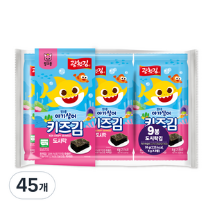 광천김 핑크퐁 키즈 도시락김, 김, 36g, 5개