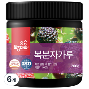 토종마을 복분자가루, 6개, 200g