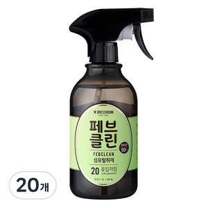 페브클린 더블유드레스룸 20번 플라워샵 섬유탈취제 본품, 500ml, 20개