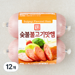 한성기업 숯불 불고기맛햄, 300g, 12개