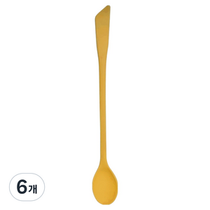 실리팟 실리콘 잼스푼, 머스타드크림, 6개