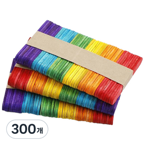 단색과컬러 하드막대 10 칼라65mm, 혼합색상, 300개