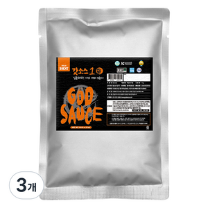 갓소스 1단계 순한맛, 1kg, 3개