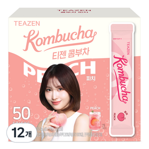 티젠 콤부차 피치, 5g, 50개입, 12개