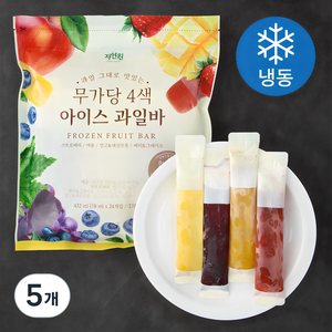 자연원 4색 아이스 과일바 (냉동), 18ml, 24개입, 5개
