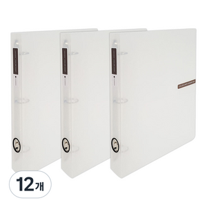 에코청운 칼라칩 D링 바인더 3cm A4 3공, 투명, 12개
