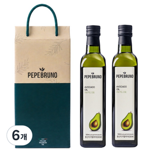 페페브루노 아보카도오일 2p, 500ml, 6개