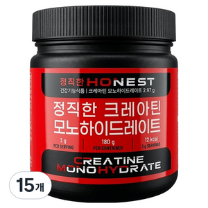 뉴프라이스 정직한 크레아틴 모노하이드레이트, 180g, 15개