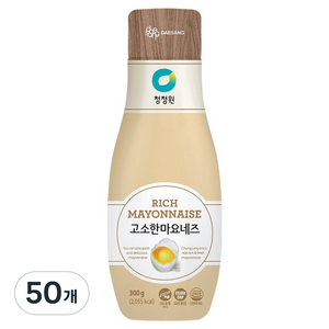 청정원 고소한 마요네즈, 300g, 50개