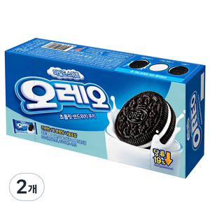 오레오 마일드스위트 초콜릿샌드위치 쿠키, 300g, 2개