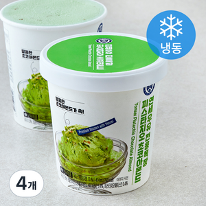 연세우유 전용목장 피스타치오 초코아몬드 아이스크림 (냉동), 474ml, 1개입, 4개