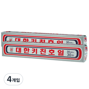 대한웰빙은박 호일 30cm x 30m, 4개