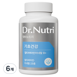 닥터뉴트리 CJ제일제당 프리미엄 종합 멀티비타민 미네랄B+, 6개, 60정