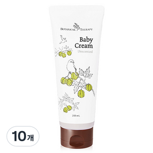 보타니컬테라피 베이비 크림 무향, 200ml, 10개