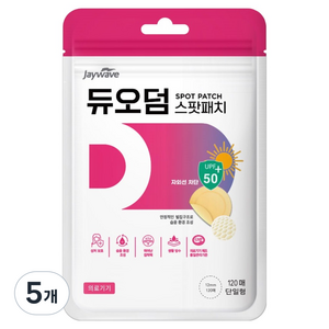 제이웨이브 여드름 상처보호 습윤 듀오덤 스팟패치 단일형 120p, 5개