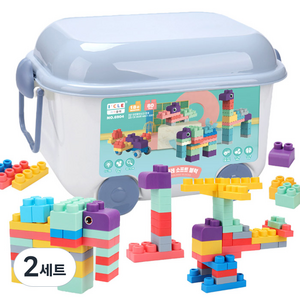 아이끌레 소프트 블록 80p, 혼합색상, 2세트