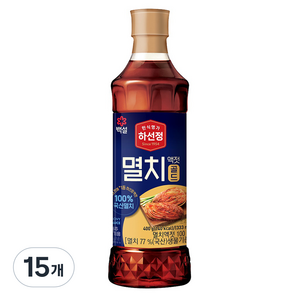하선정 국산 멸치액젓 골드, 400g, 15개