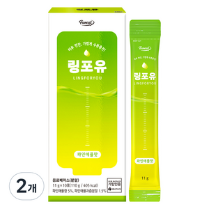 퍼니트 링포유 이온음료 분말 파인애플맛, 110g, 2개