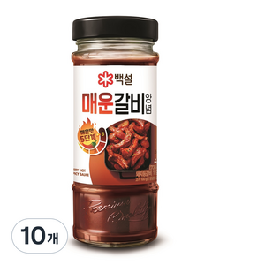 백설 매운갈비양념, 490g, 10개