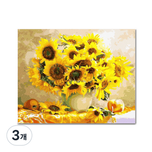 아디코 DIY 보석십자수 썬플라워 연정 50 x 40 cm BG08, 3개, 혼합색상