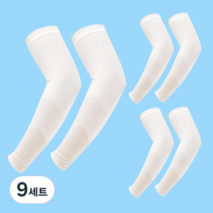 베이스알파 국내생산 UV 차단 AQUA-X 기능성 쿨토시 3개 세트 * 3매입 (18P), 화이트, 9세트