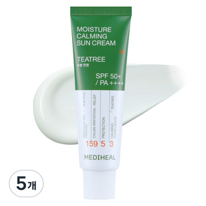 메디힐 수분 진정 선크림 SPF50+ PA++++, 50g, 5개