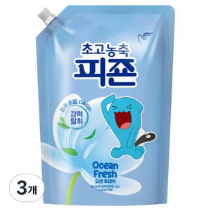 피죤 초고농축 오리지널 오션후레쉬 리필, 3개, 1.3L