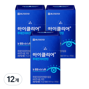 아이클리어 루테인지아잔틴, 30정, 12개