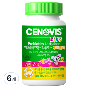 세노비스 유아용 락추로스 구미젤리 망고맛 120g, 30정, 6개