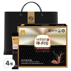 종근당 녹용홍삼 애니타임 골드, 30회분, 4개
