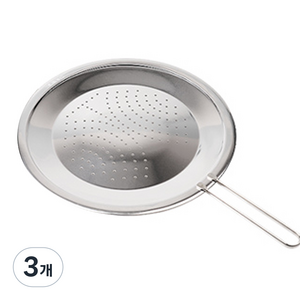 키친아트 후라이팬 타공 스테인레스 커버, 32cm, 3개