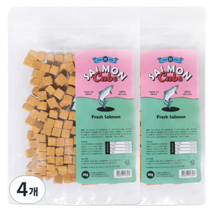 든든 반려동물 동결건조 큐브, 4개, 60g, 연어
