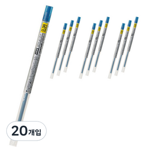 스타일핏 젤잉크 리필심 UMR-109 0.38mm, 블루블랙, 20개