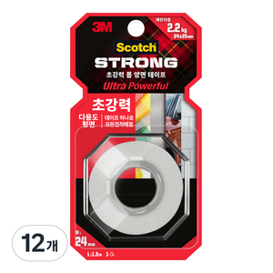 스카치 초강력 다용도 폼 양면 테이프 평면용, 12개