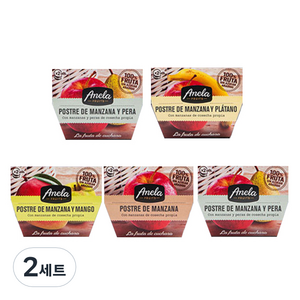 아넬라 100%생과일 프리미엄 5종SET 복숭아제외, 사과배, 바나나, 망고, 사과, 랜덤, 2세트, 1kg